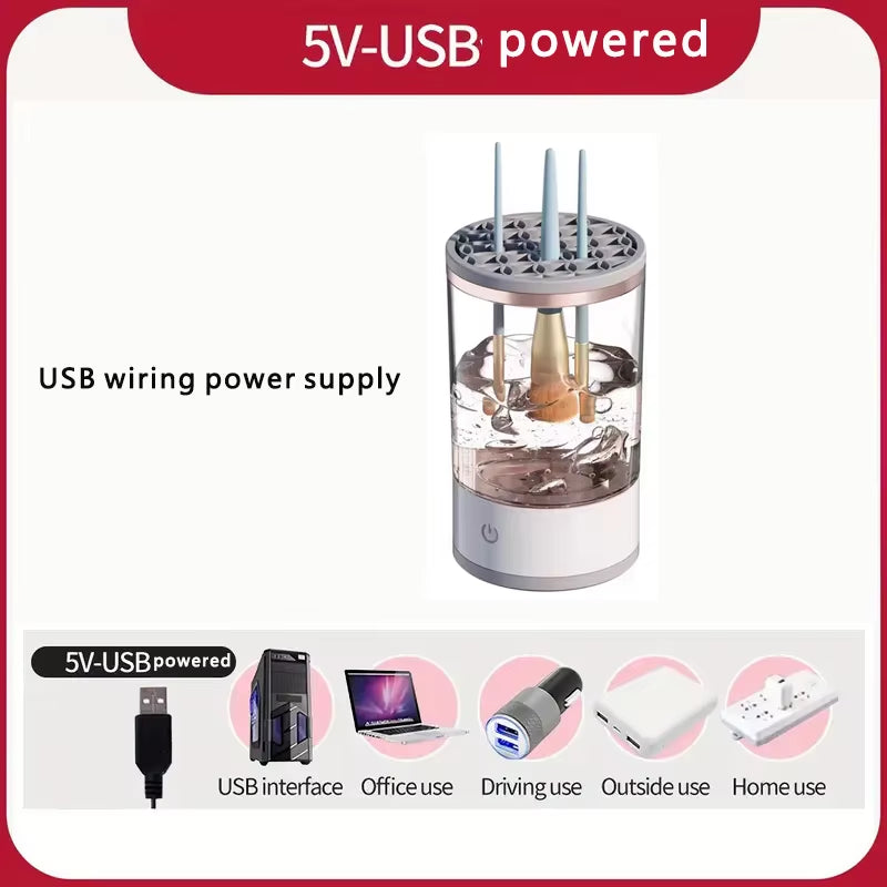 Makeup Brush Cleaner – Quick, Portable & Automatic Cleaning