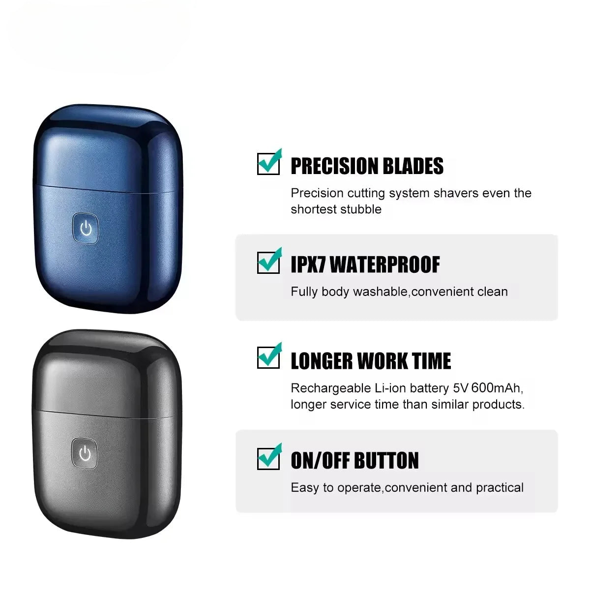 Professional Waterproof Travel Mini Trimmer IPX7