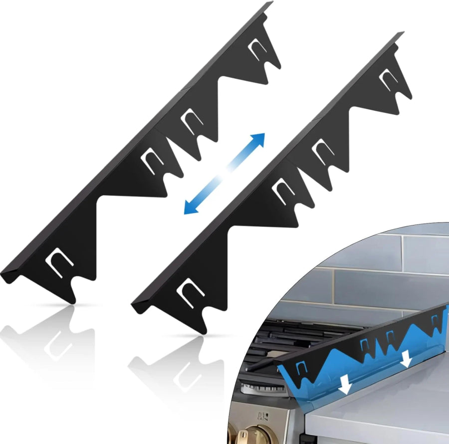 Retractable Stainless Steel Stove Gap Covers – Keep Your Kitchen Spotless!