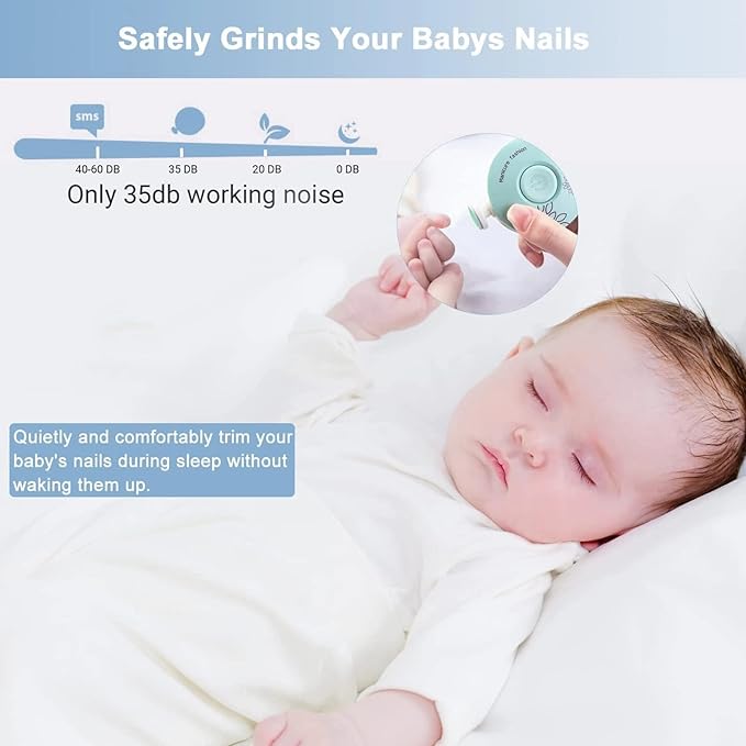 Baby Nail File & Electric Nail Clippers – Safe & Gentle Trimming