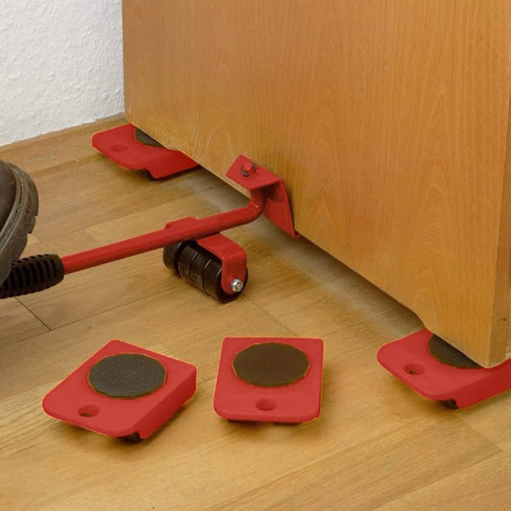 Heavy Furniture Roller Set With Lifter Tool – Move Furniture Effortlessly!