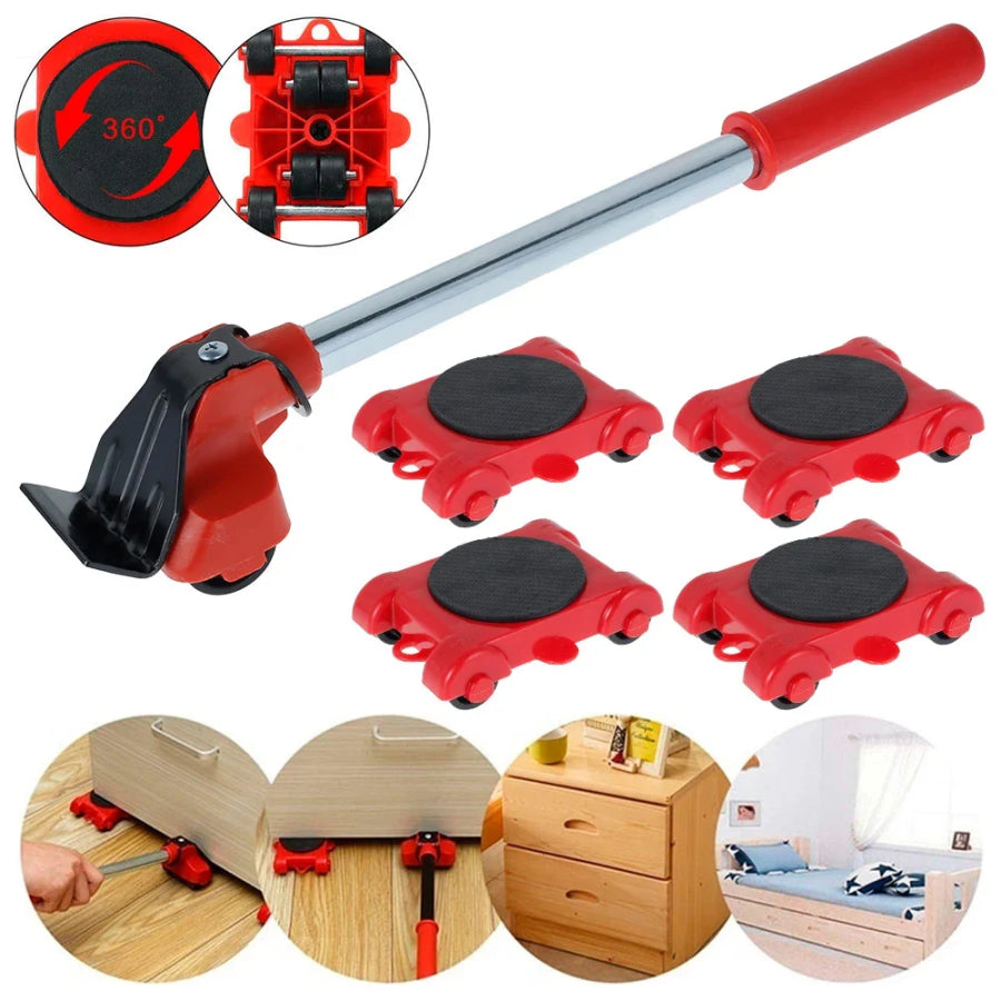 Heavy Furniture Roller Set With Lifter Tool – Move Furniture Effortlessly!