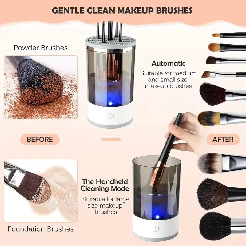 Makeup Brush Cleaner – Quick, Portable & Automatic Cleaning