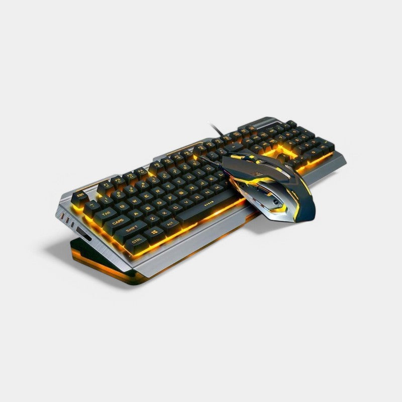 Ninja Dragons Tungsten Gold Gaming Keyboard & Mouse Set