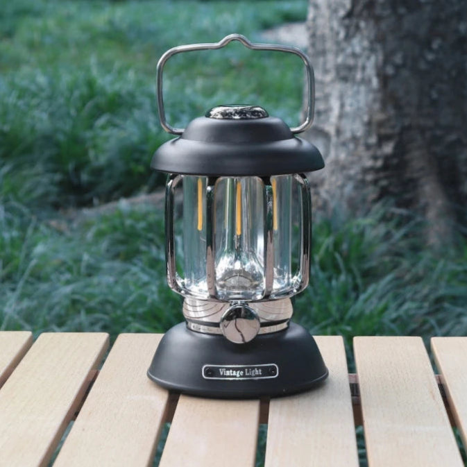 Rechargeable Waterproof Retro Camping Lamp – Style Meets Function!