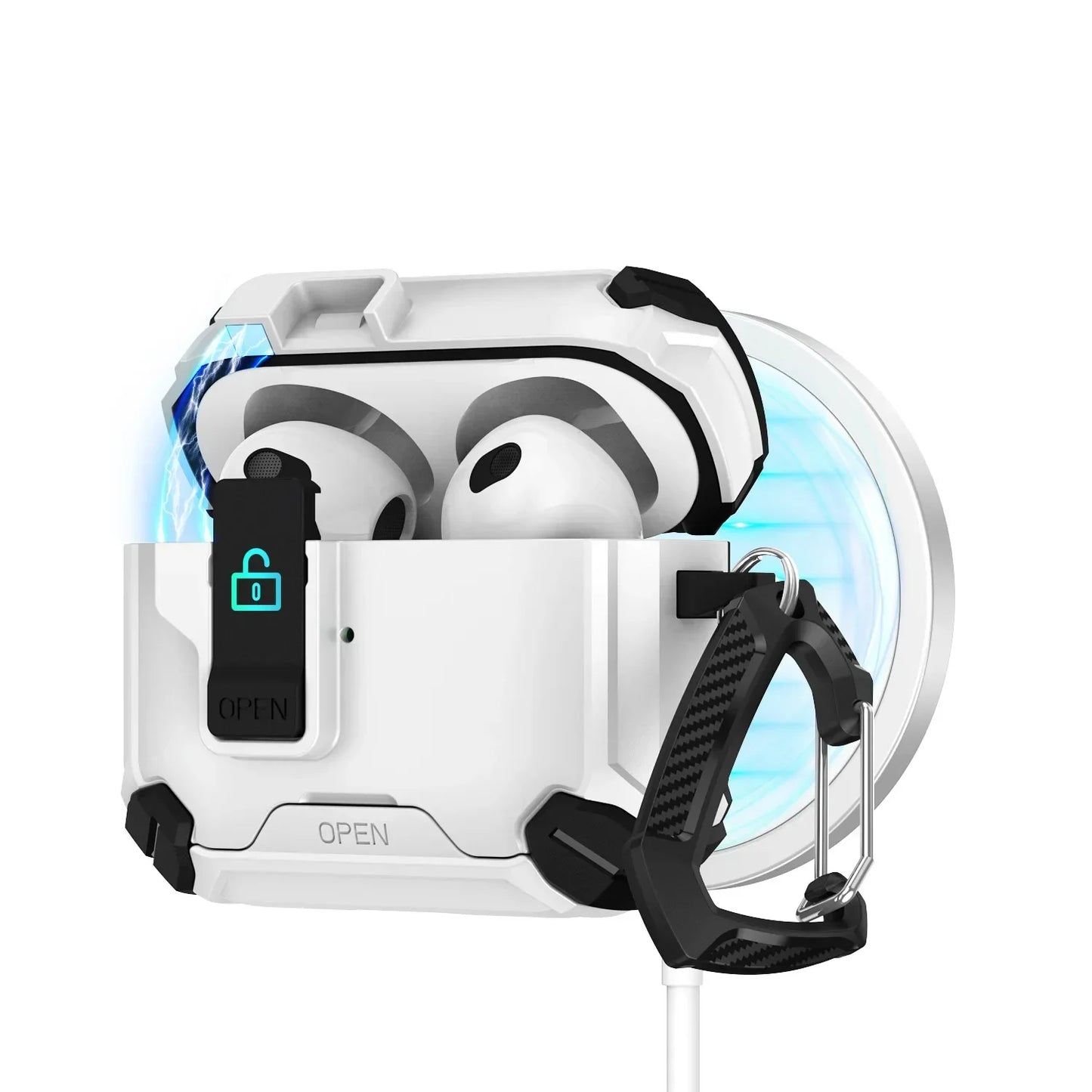 š MagLock⢠AirPods Case ā Magnetic, Dustproof & Kickstand Cover