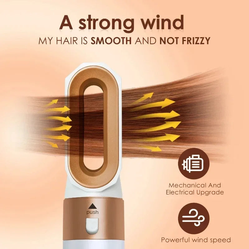 5-in-1 Professional Negative Ionic Hair Styler – Style, Protect, and Shine!