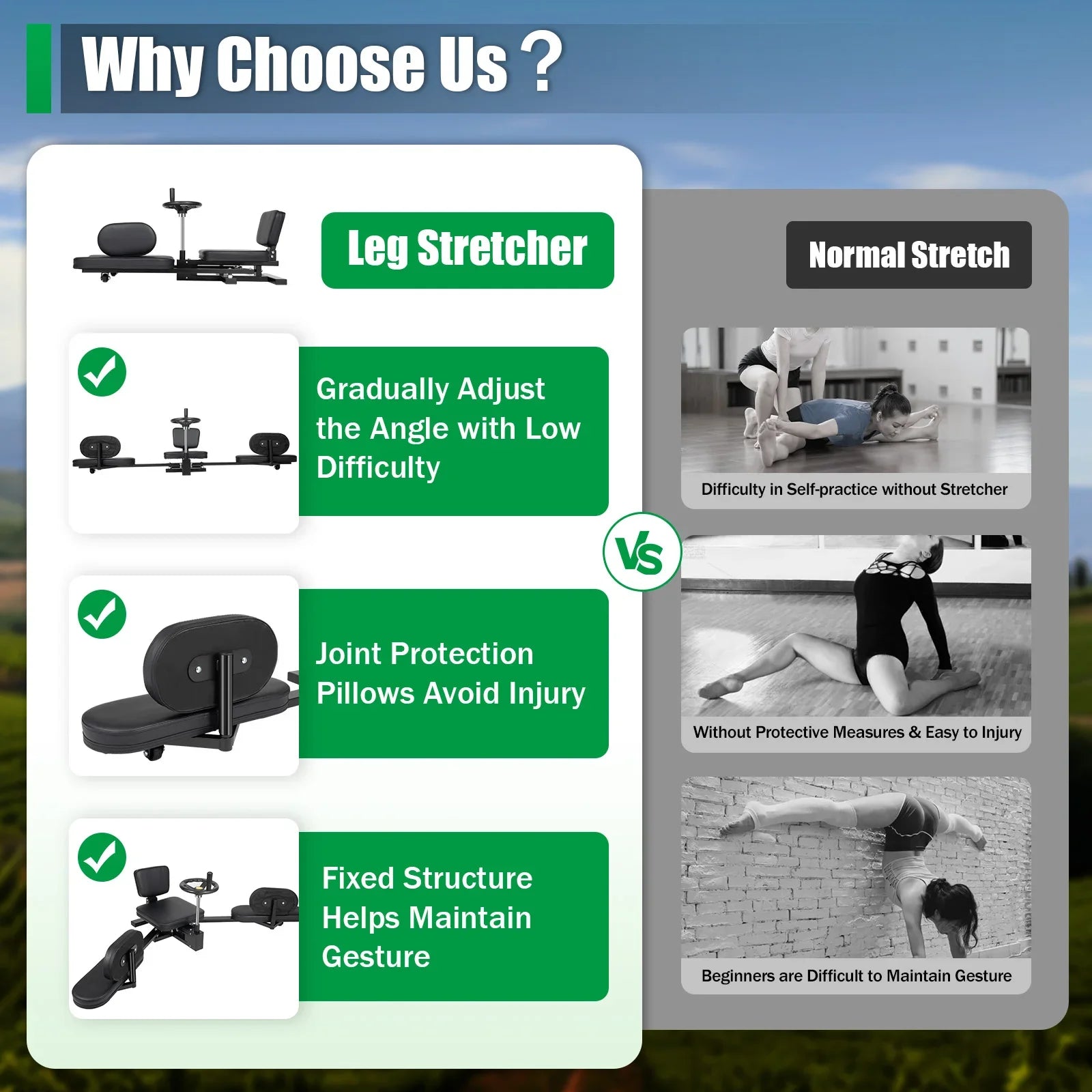 FlexiStretch Leg Stretcher – Unlock Your Full Flexibility Potential!