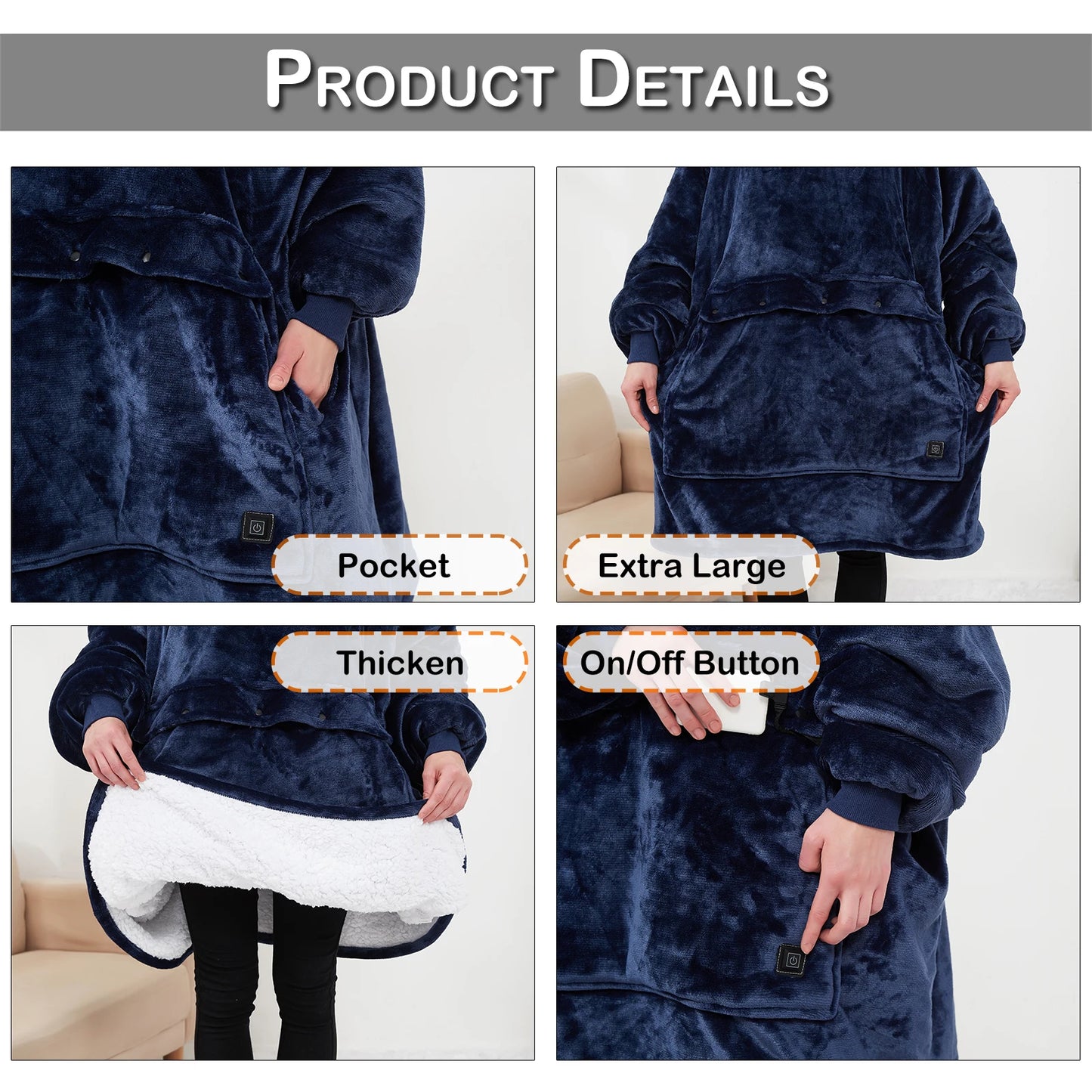 Cozy Heat Hoodie: Stay Warm & Snuggle Anywhere!