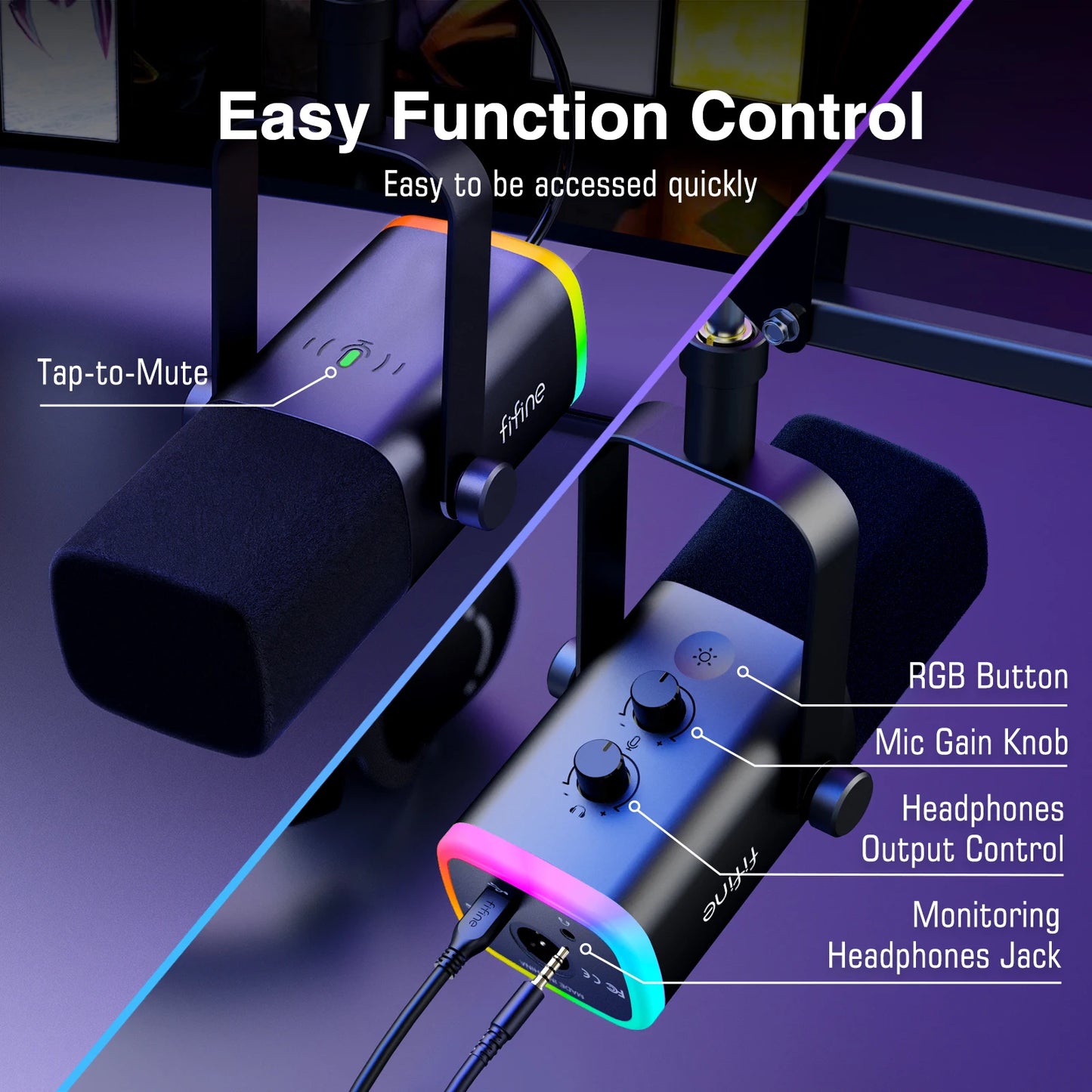 Dynamic XLR & USB-C Microphone Kit