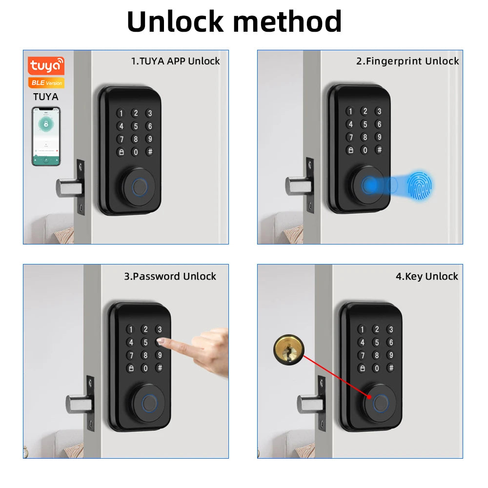 WiFi Smart Lock Pro with Keypad Touch – Secure, Smart & Effortless!