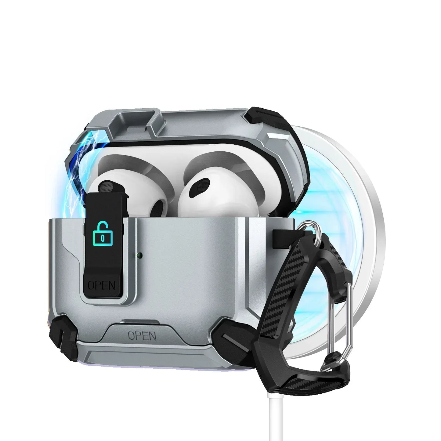 š MagLock⢠AirPods Case ā Magnetic, Dustproof & Kickstand Cover