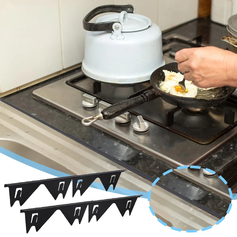 Retractable Stainless Steel Stove Gap Covers – Keep Your Kitchen Spotless!
