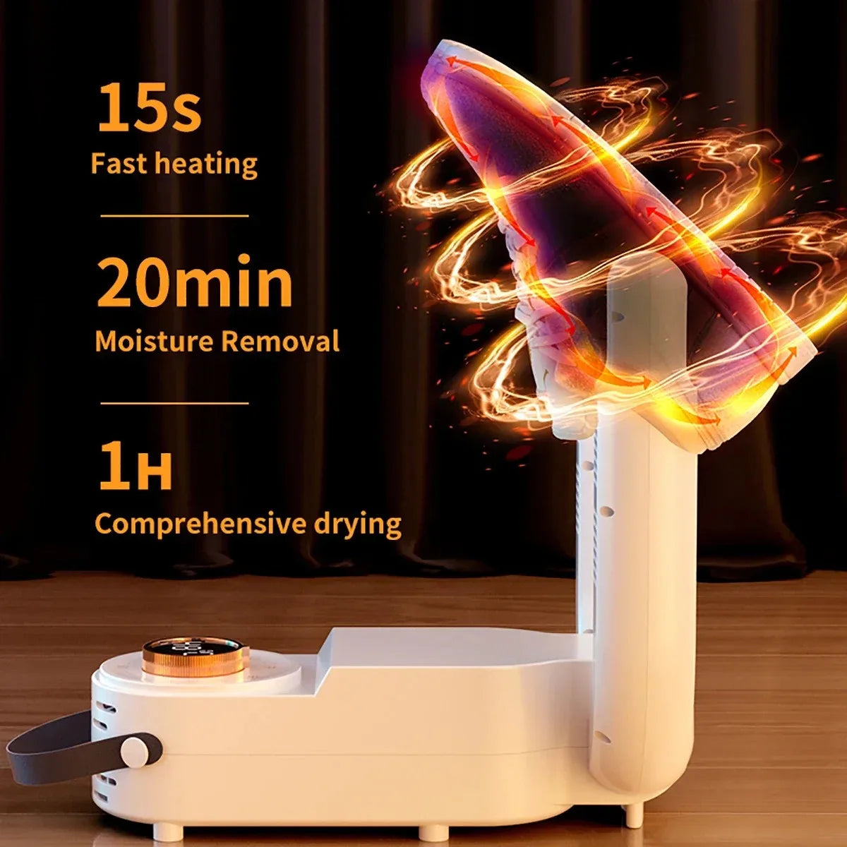 Adjustable Quick-Dry Odor Removal Portable Shoe Dryer – Keep Your Shoes Fresh & Dry!
