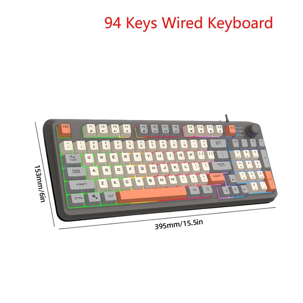 Ninja Dragons Tungsten Gold Gaming Keyboard & Mouse Set