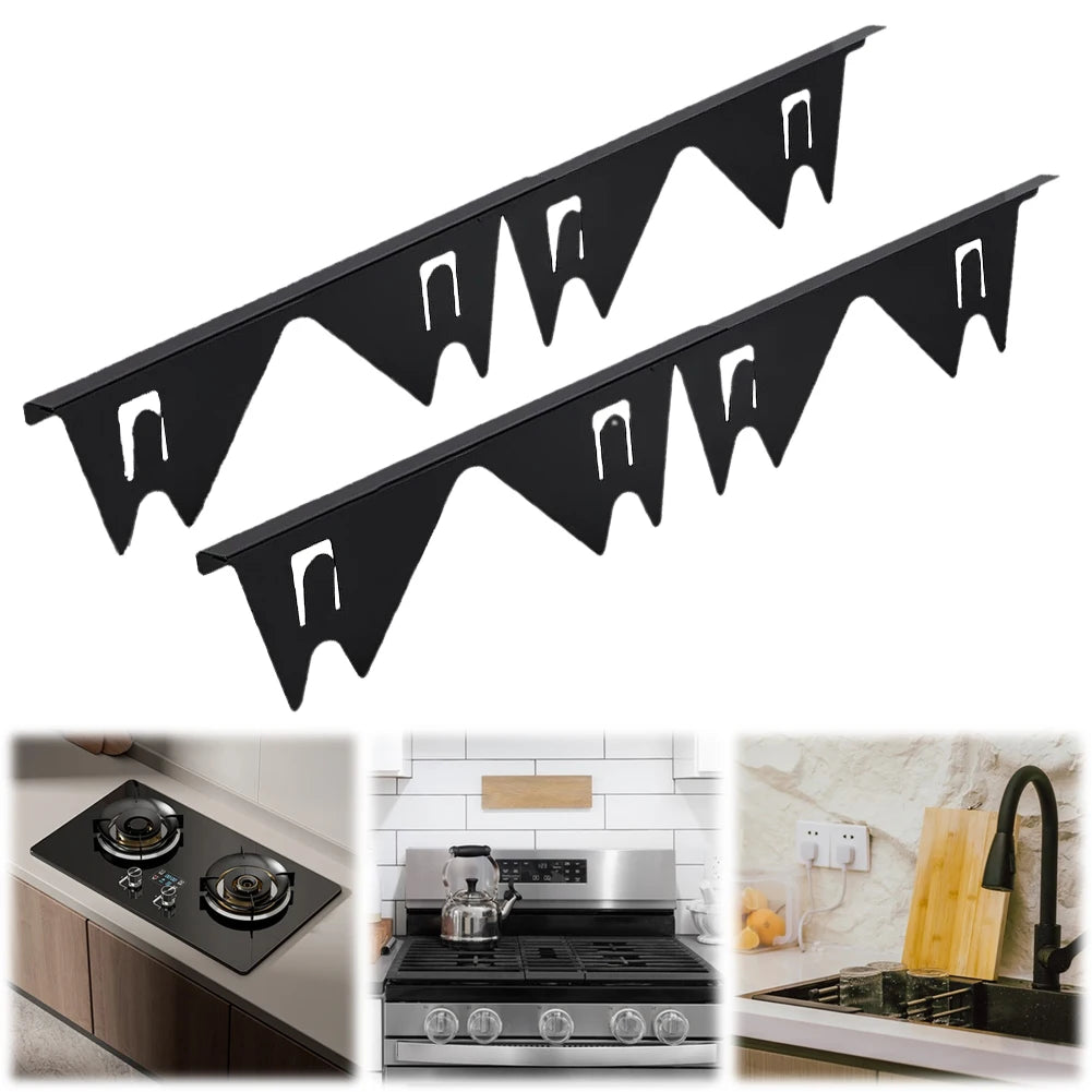 Retractable Stainless Steel Stove Gap Covers – Keep Your Kitchen Spotless!