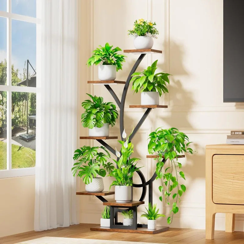 GlowGrow 8-Tier Plant Stand – Elevate & Illuminate!