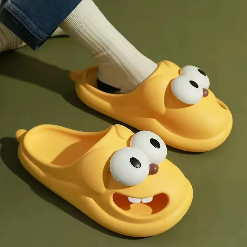Funny Big Eyes Tongue Kiss Slippers – Cute, Comfy & Full of Personality