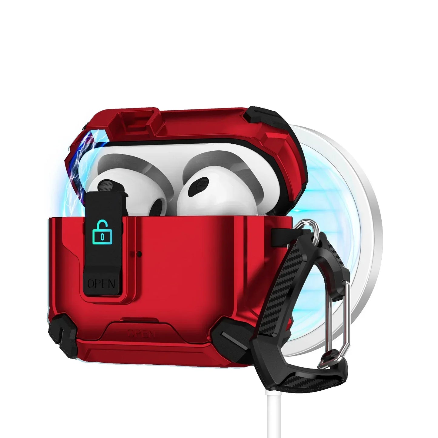 š MagLock⢠AirPods Case ā Magnetic, Dustproof & Kickstand Cover