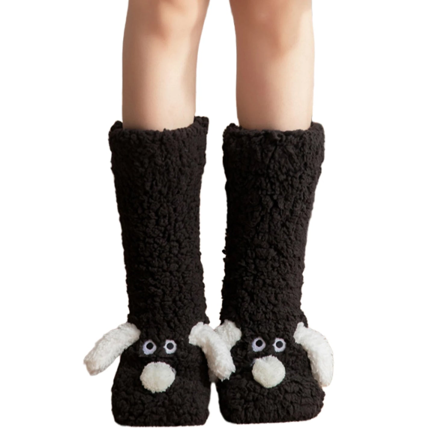 Cute Dog Slipper Socks – Cozy, Plush & Non-Slip