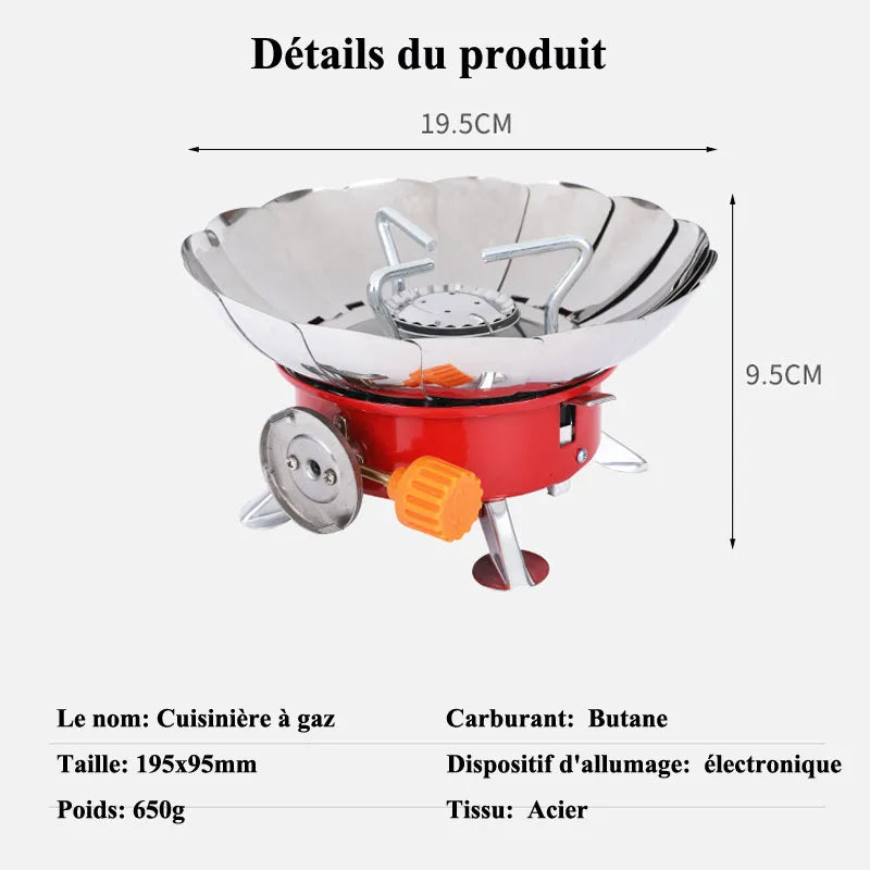 Lotus Mini Camping Gas Stove – Compact, Stable & Ready for Any Adventure!