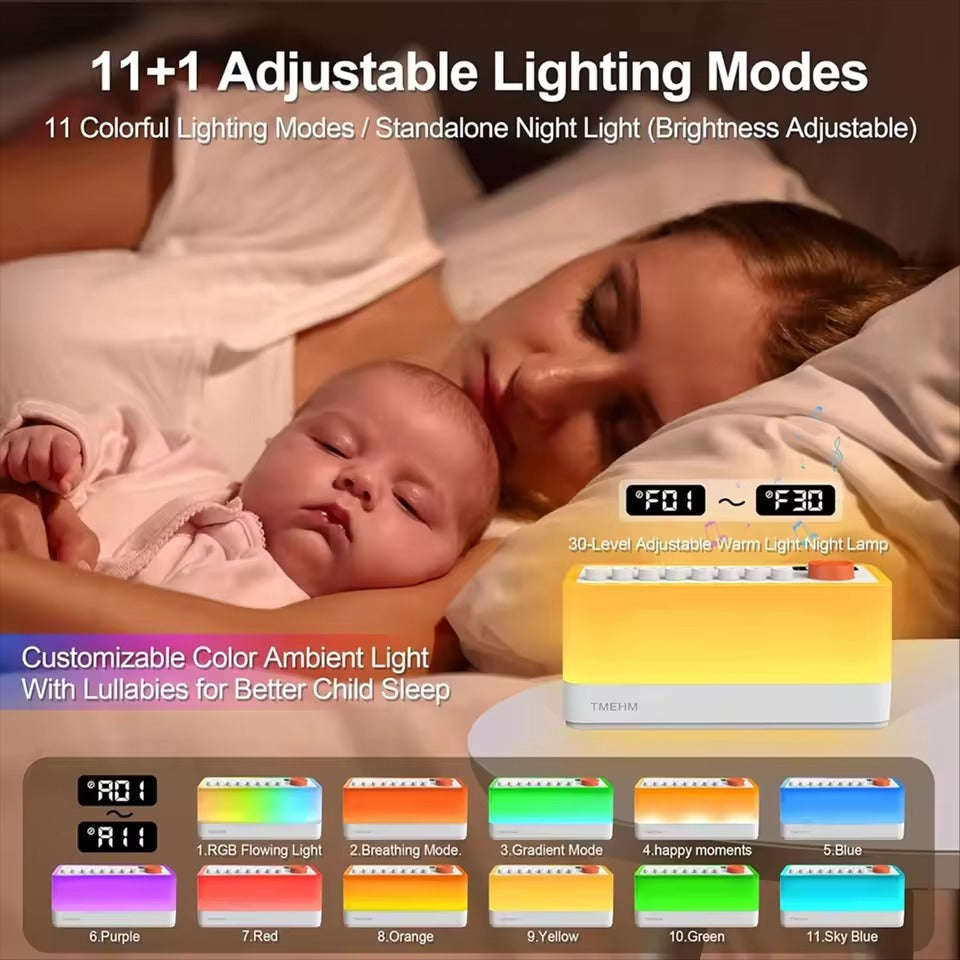 LumiSound™ – Bluetooth Speaker with Ambient Light & White Noise Sleep Aid