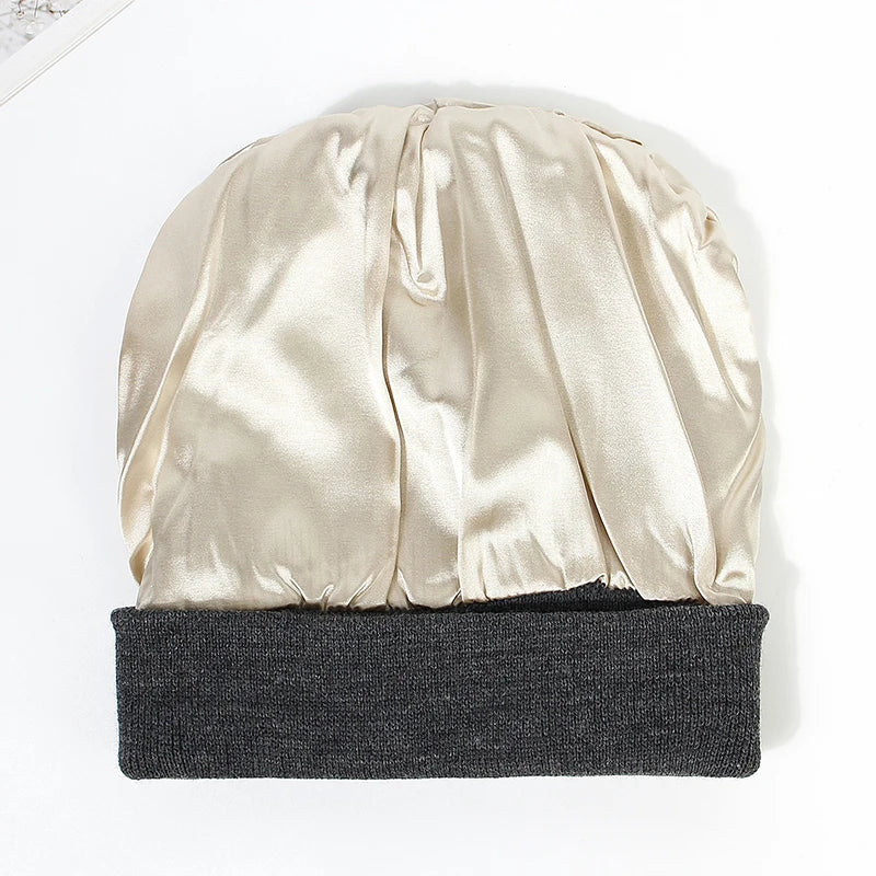 No Frizz, No Fuss: Waterproof Satin Beanie