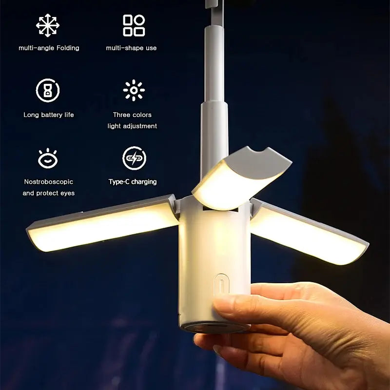 Multi-Function Folding Camping Lantern – Your Ultimate Outdoor Companion!