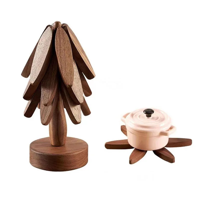 Artisanal Wooden Coasters & Trivets Set – Natural Elegance Meets Everyday Functionality!