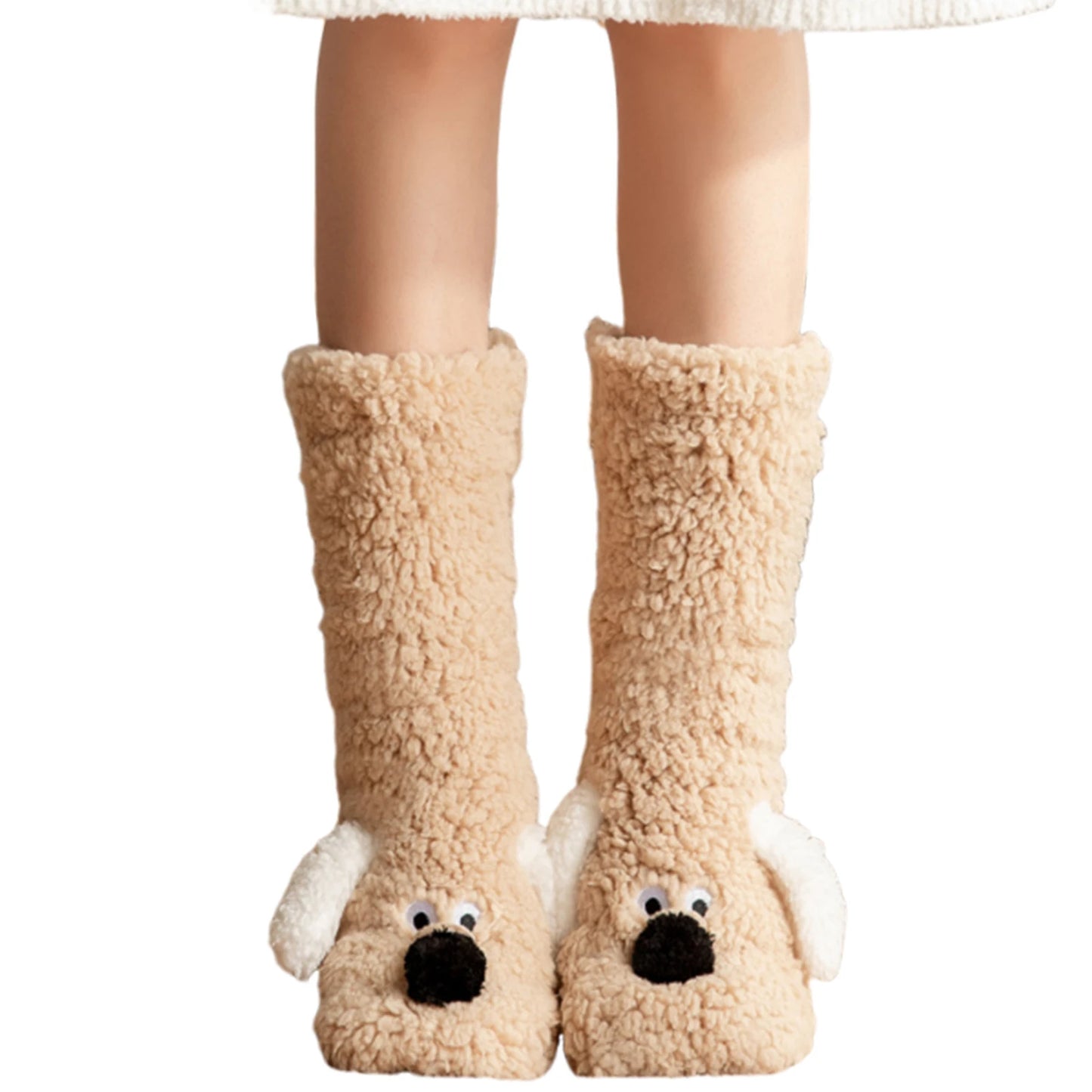 Cute Dog Slipper Socks – Cozy, Plush & Non-Slip