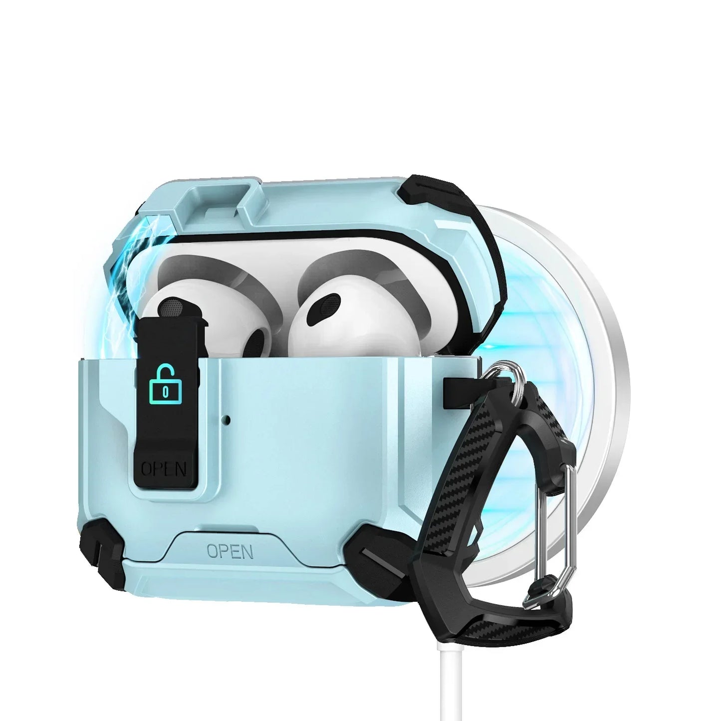 š MagLock⢠AirPods Case ā Magnetic, Dustproof & Kickstand Cover