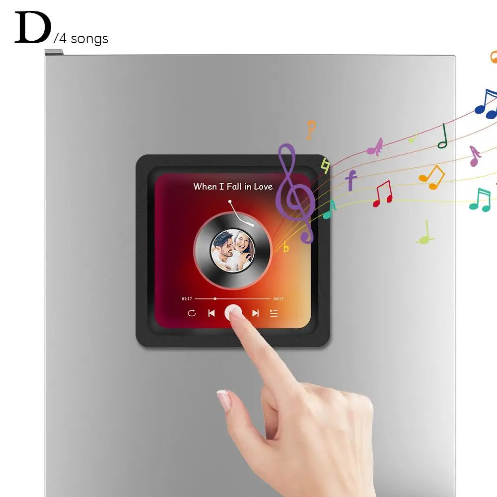 Personalized Music Fridge Magnet – Your Favorite Song & Photo in One!