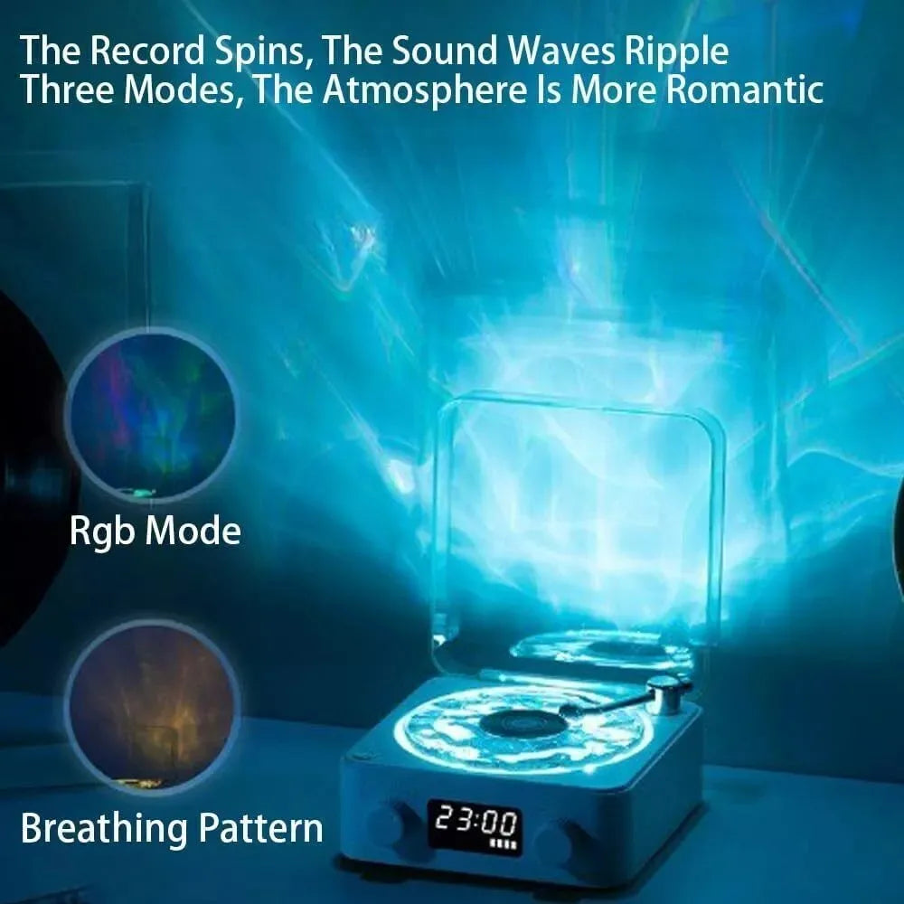 Premium Waves Retro Bluetooth Vinyl Record Player – Nostalgic Charm Meets Modern Sound!