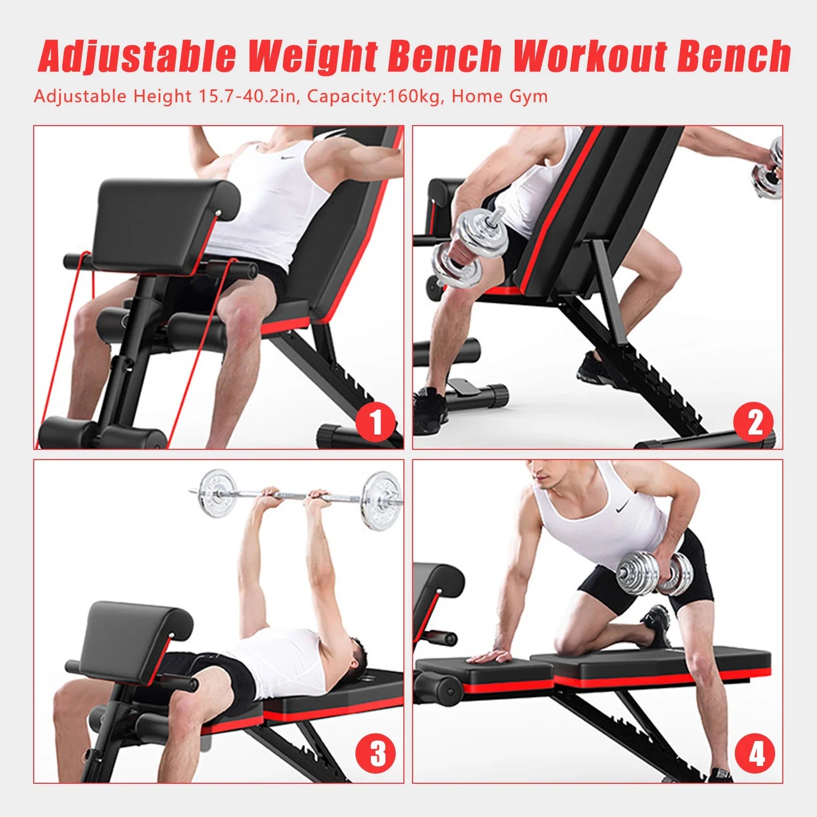 Ultimate Full Body Workout Bench – Your Home Gym, Simplified!