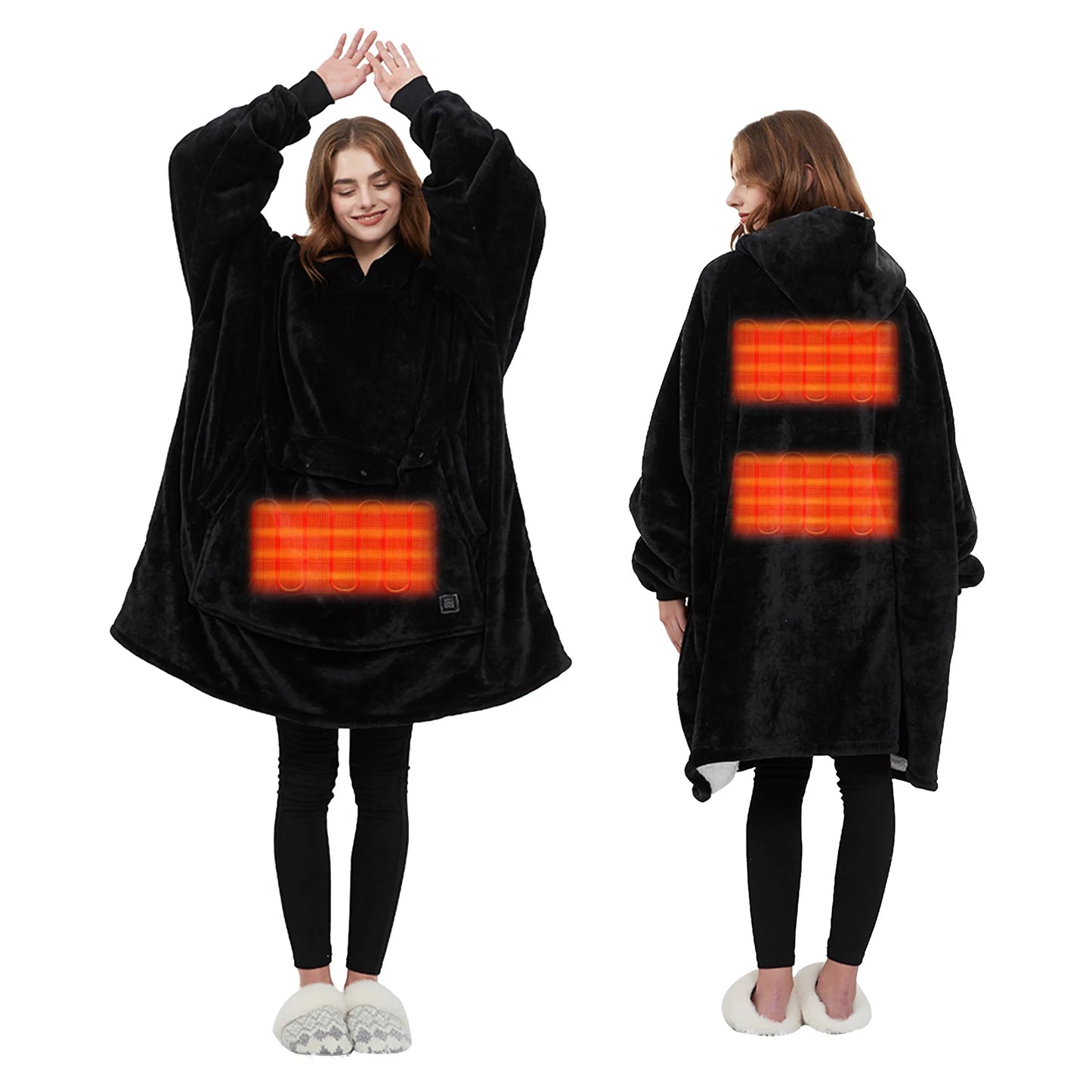 Cozy Heat Hoodie: Stay Warm & Snuggle Anywhere!