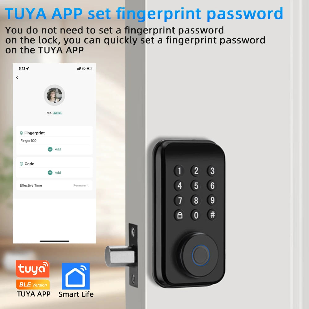 WiFi Smart Lock Pro with Keypad Touch – Secure, Smart & Effortless!