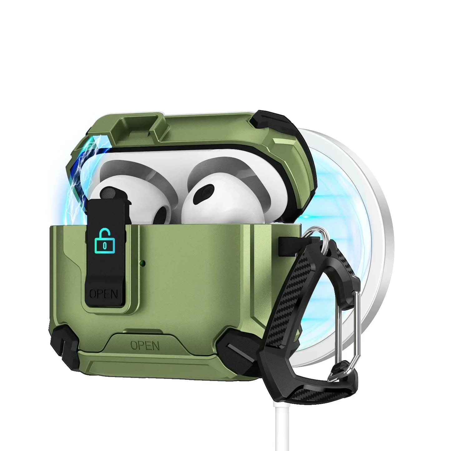 š MagLock⢠AirPods Case ā Magnetic, Dustproof & Kickstand Cover