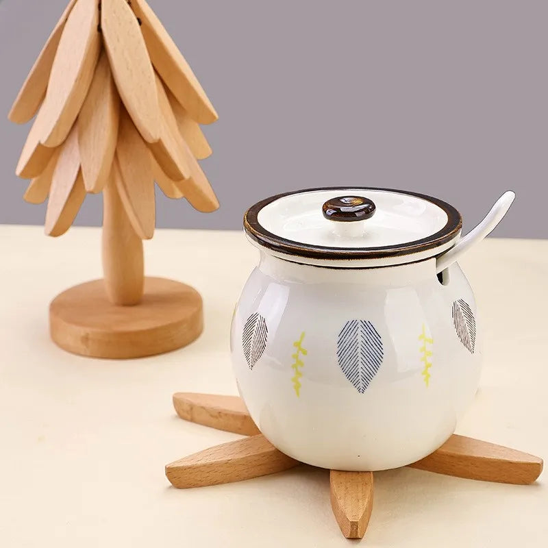 Artisanal Wooden Coasters & Trivets Set – Natural Elegance Meets Everyday Functionality!