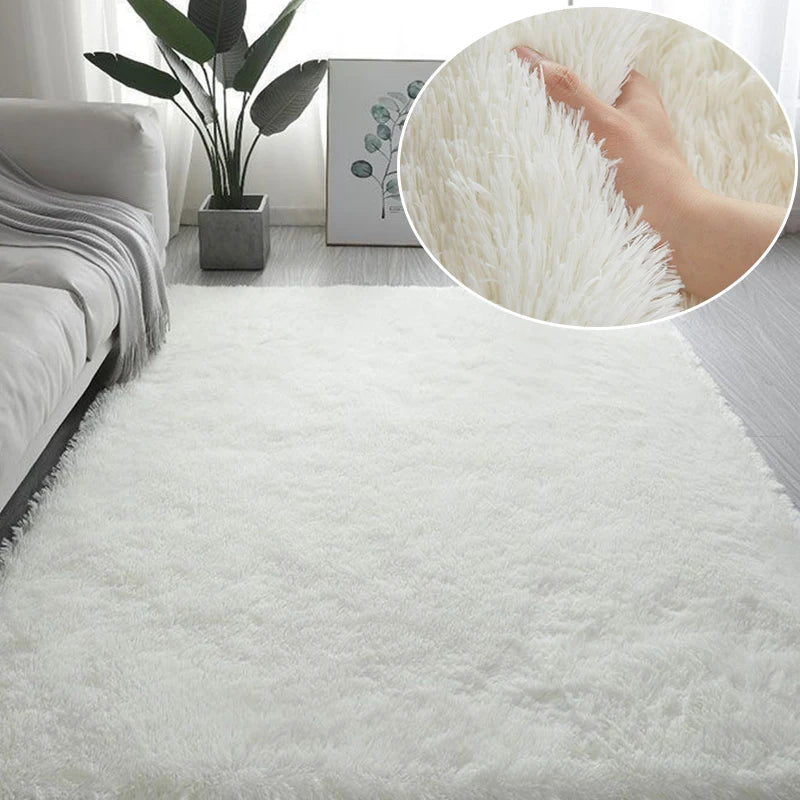 RainbowCloud Plush Rug β Soft, Fluffy & Vibrant!