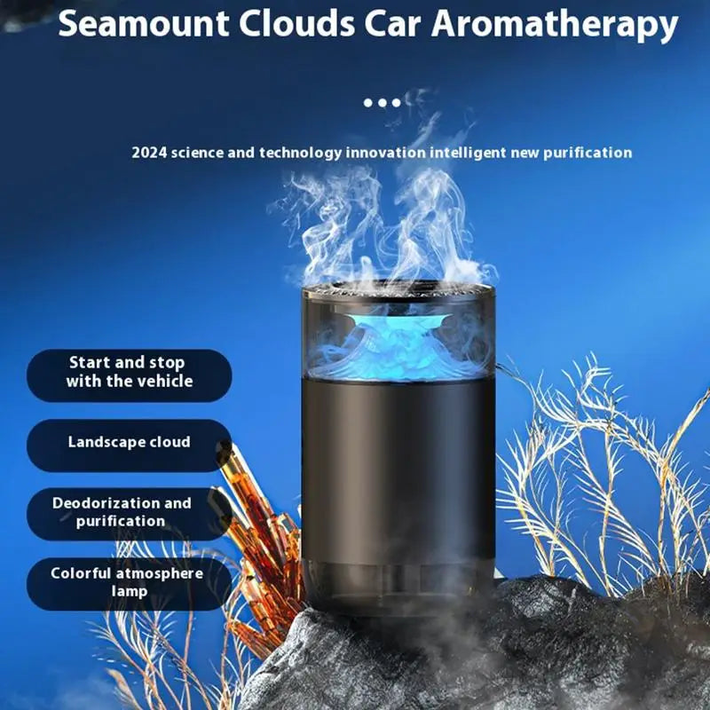 ✨AromaDrive™ - Intelligent Car Diffuser with LED Mist & Long-Lasting Fragrance 🚗