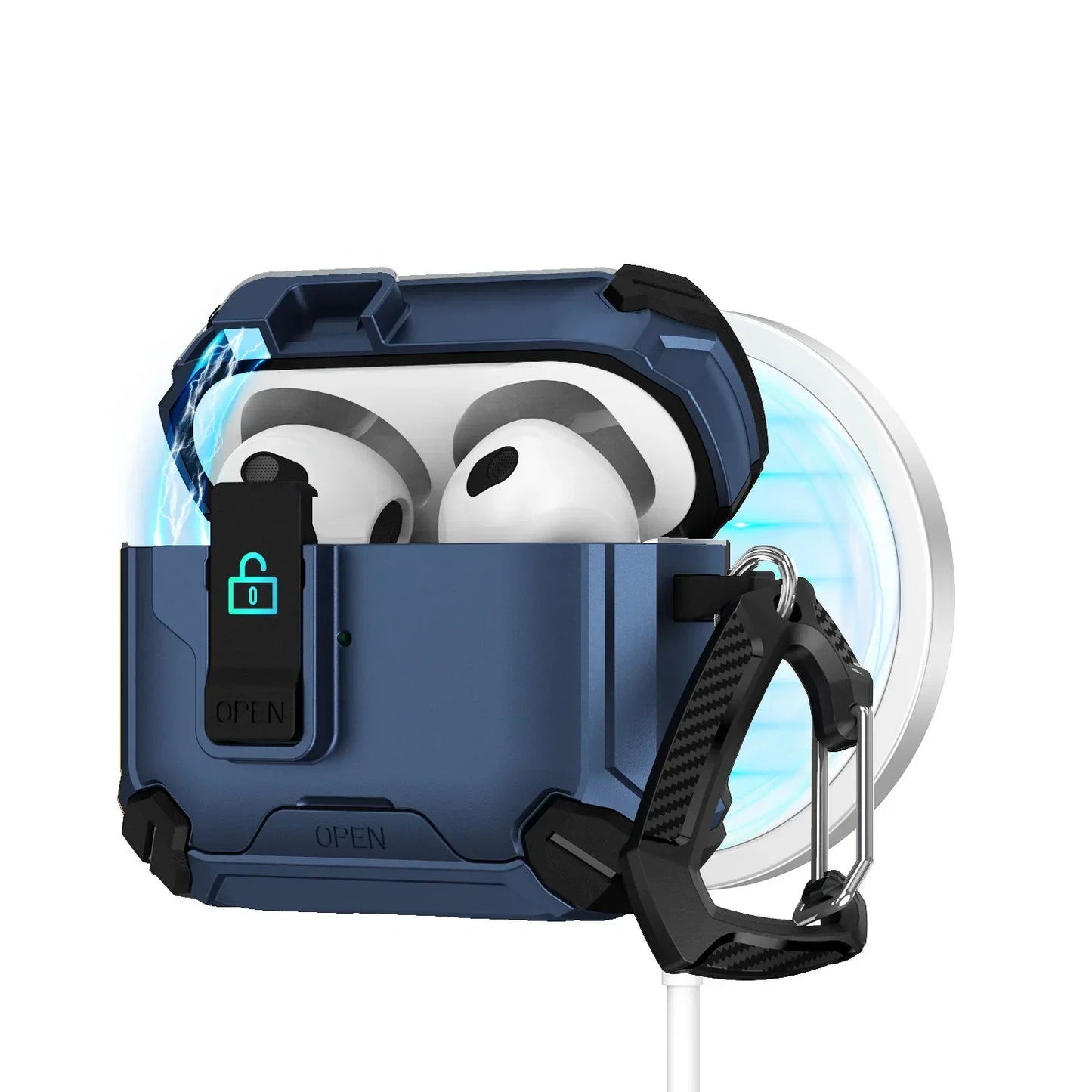 š MagLock⢠AirPods Case ā Magnetic, Dustproof & Kickstand Cover