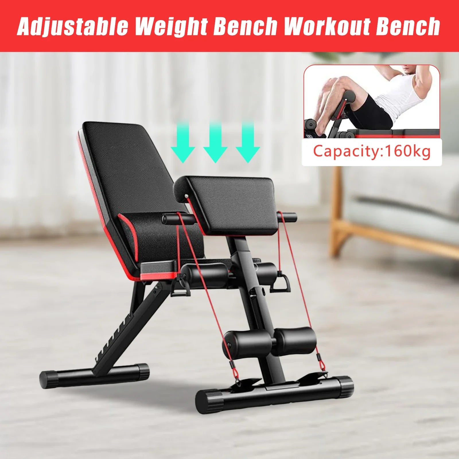 Ultimate Full Body Workout Bench – Your Home Gym, Simplified!