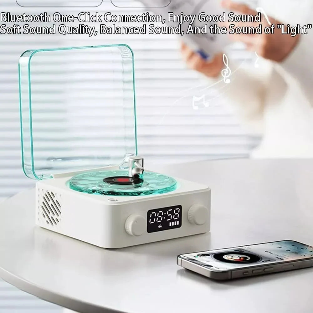 Premium Waves Retro Bluetooth Vinyl Record Player – Nostalgic Charm Meets Modern Sound!