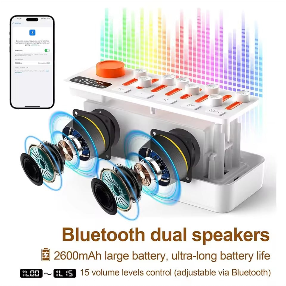 LumiSound™ – Bluetooth Speaker with Ambient Light & White Noise Sleep Aid