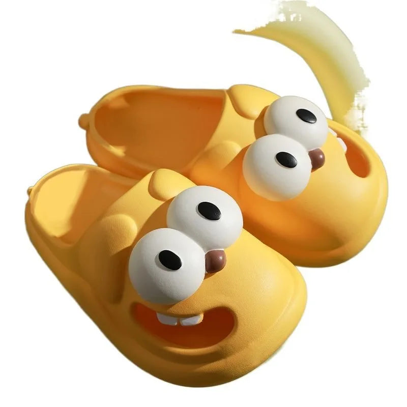Funny Big Eyes Tongue Kiss Slippers – Cute, Comfy & Full of Personality