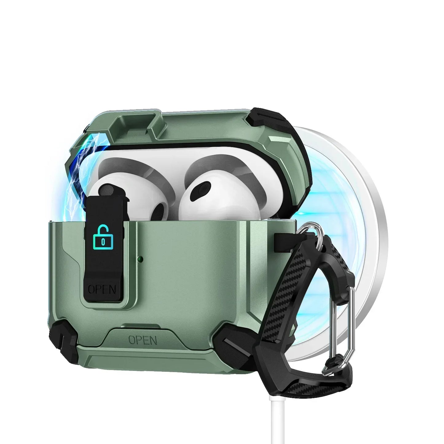 š MagLock⢠AirPods Case ā Magnetic, Dustproof & Kickstand Cover