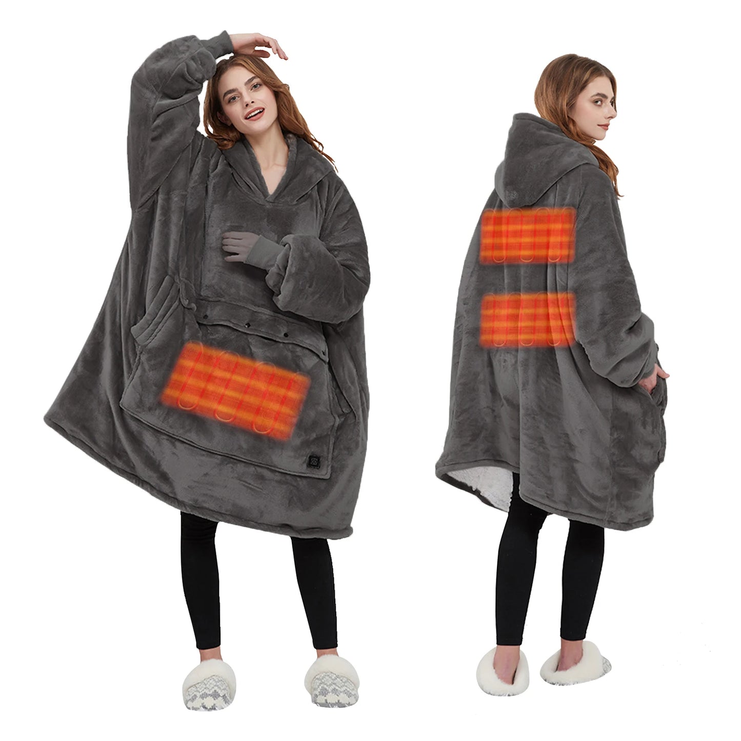Cozy Heat Hoodie: Stay Warm & Snuggle Anywhere!