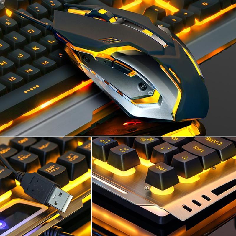Ninja Dragons Tungsten Gold Gaming Keyboard & Mouse Set